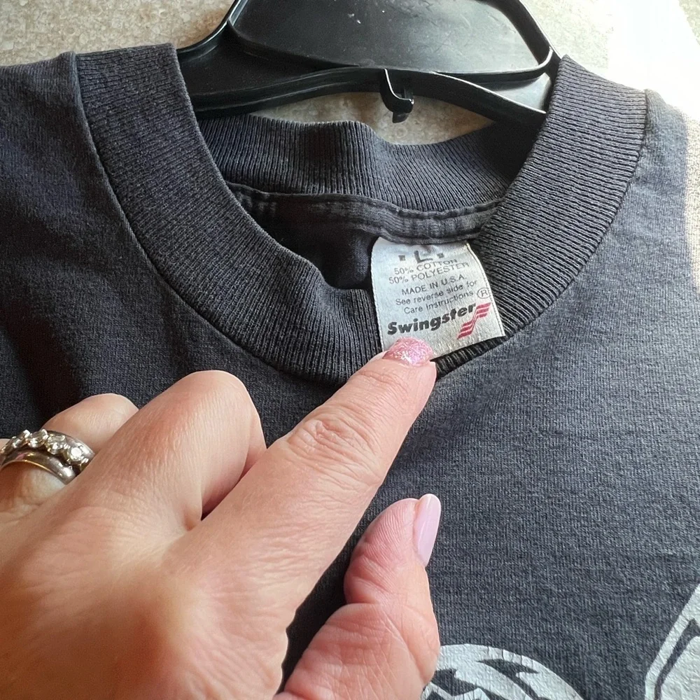 Vintage Swingster Sz L MAC TOOLS Hand picked by the pros Black T-shirt - Picture 8 of 9